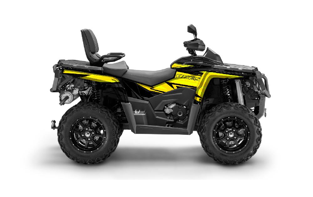 Наклейки Straite цв.Желтый на Квадроцикл (комплект наклеек) AODES